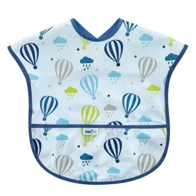 Babyjem Baskılı BLW Kolsuz Mama Önlüğü Balon Desenli