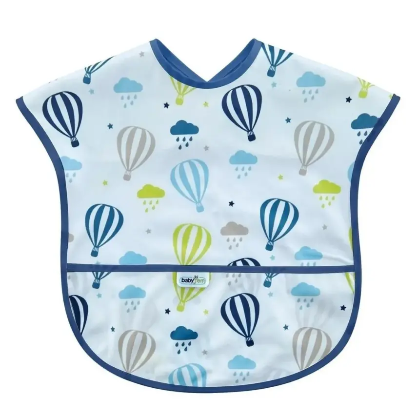 Babyjem Baskılı BLW Kolsuz Mama Önlüğü Balon Desenli - 1