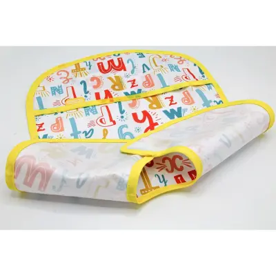 Babyjem Baskılı BLW Kolsuz Mama Önlüğü Harf Desenli - 2