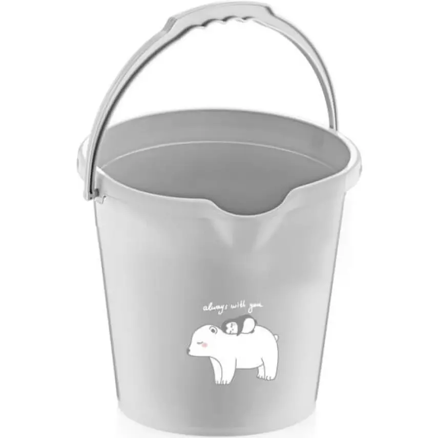 Babyjem Bebek Banyo Kovası Mat Gri - 1