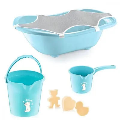 Babyjem Bebek Banyo Seti 5li Mat Mavi 