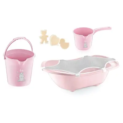 Babyjem Bebek Banyo Seti 5li Mat Pembe