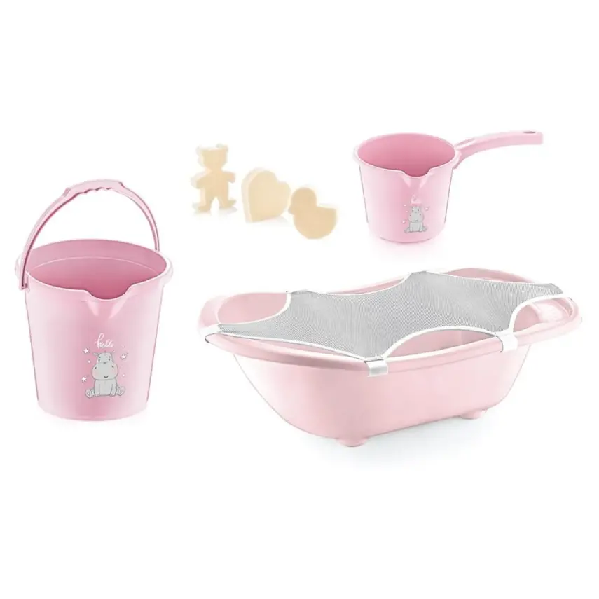 Babyjem Bebek Banyo Seti 5li Mat Pembe - 1