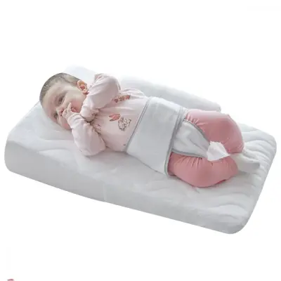 Babyjem Bebek Reflü Yastığı Kemerli Beyaz (1)