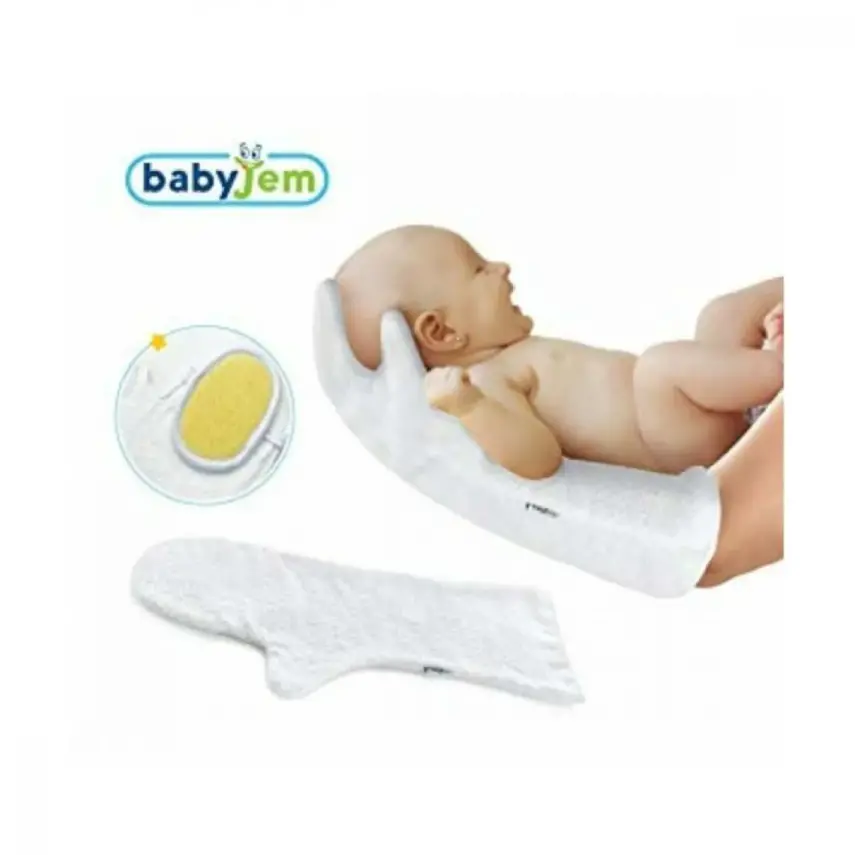 Babyjem Bebek Yıkama Eldiveni Beyaz - 1