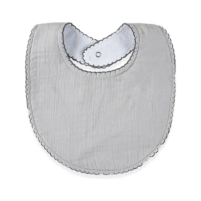 Babyjem Bürümcük Müslin Önlük Gri - 2