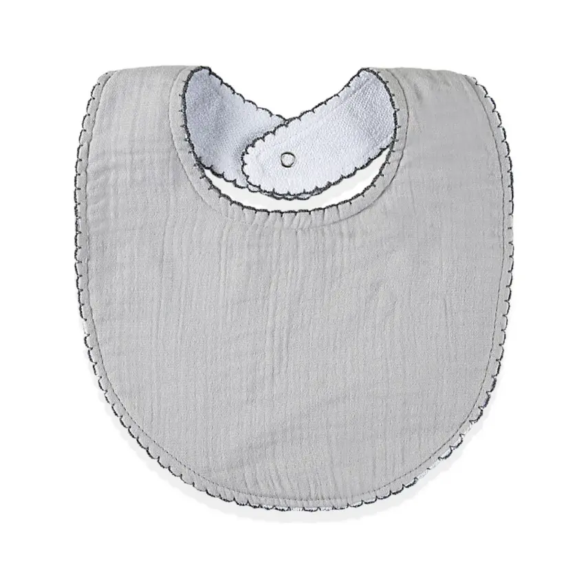 Babyjem Bürümcük Müslin Önlük Gri - 2