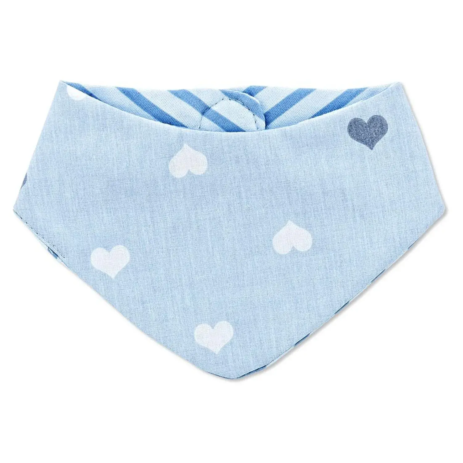 Babyjem Çift Taraflı Kullanılabilir Yenidoğan Fular Önlük Mavi