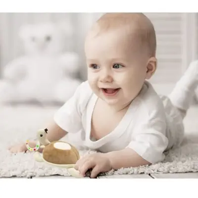 Babyjem Çıngıraklı Kaplumbağa Kahve - 5