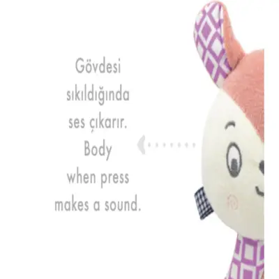 Babyjem Çıngıraklı Kedi Oyun Arkadaşım Gül Kurusu - 5