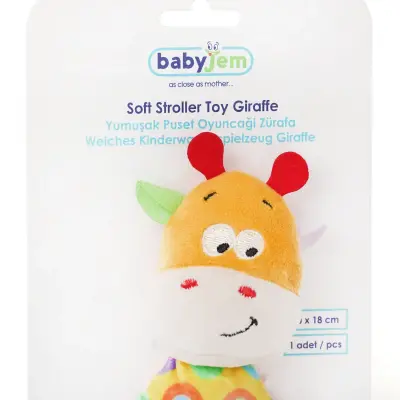 Babyjem Desenli Yumuşak Sarı Zürafa (1)