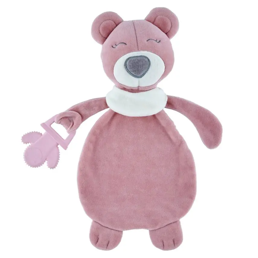 Babyjem Diş Kaşıyıcılı Uyku Arkadaşım Gül Kurusu - 1