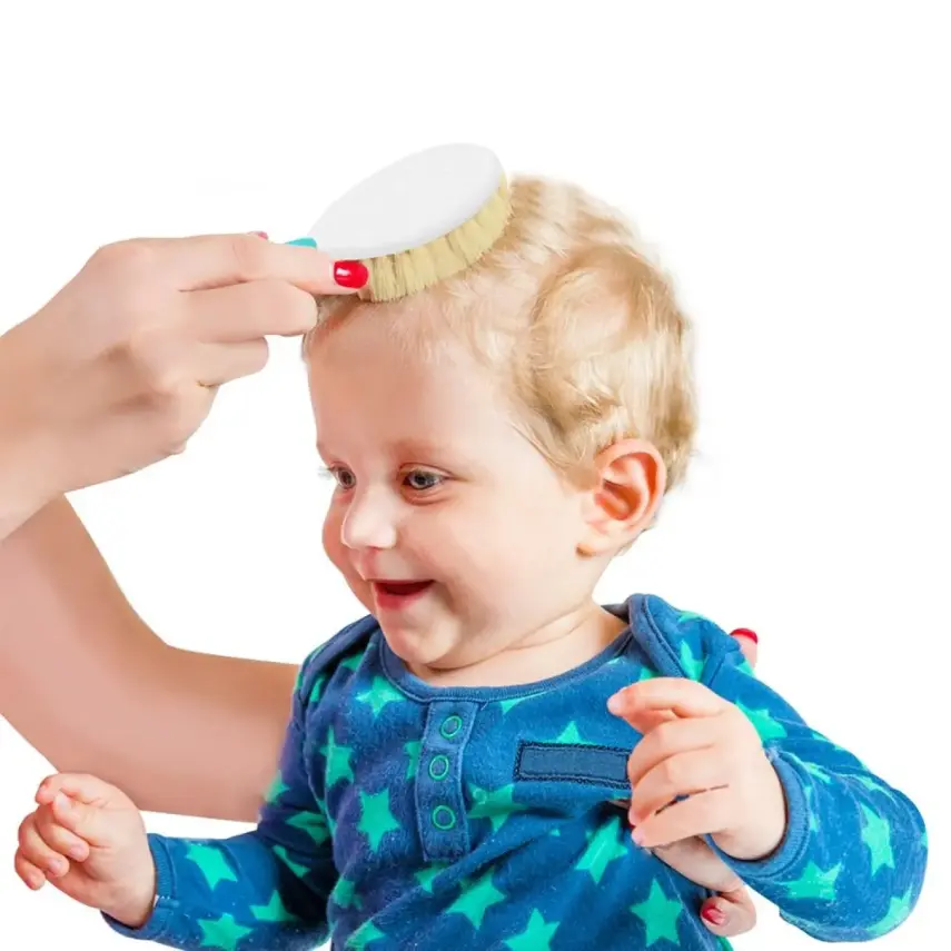 Babyjem Doğal Kıl Fırça Tarak Seti Pembe - 2