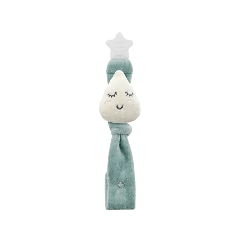 Babyjem Emzik Tutacağı Damla Desen Yeşil - 1