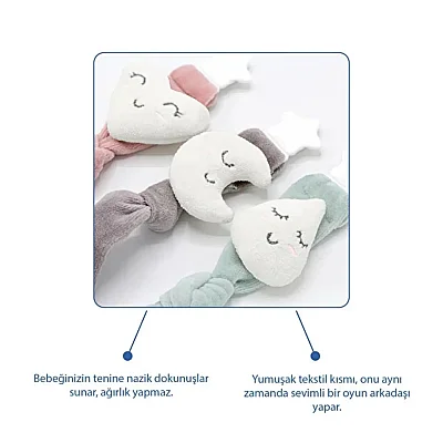 Babyjem Emzik Tutacağı Damla Desen Yeşil - 4