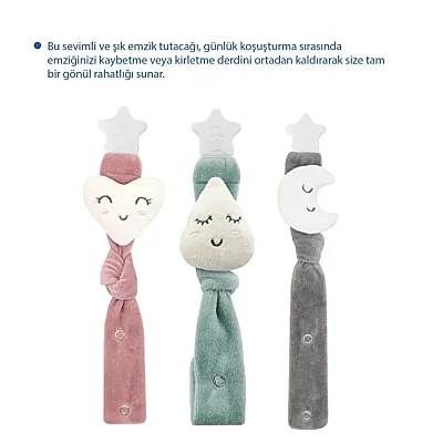 Babyjem Emzik Tutacağı Damla Desen Yeşil - 7