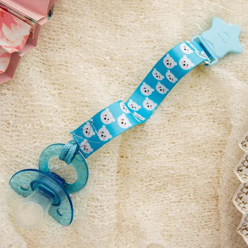 Babyjem Emzik Tutacağı Desenli Mavi Ayıcık - 7