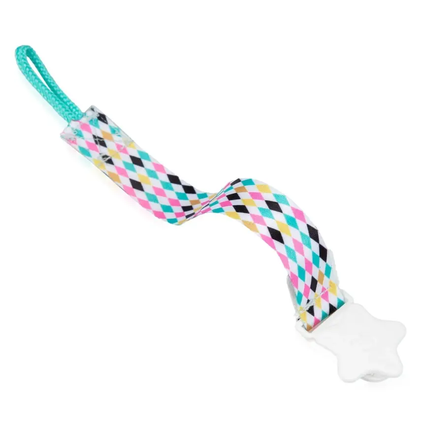 Babyjem Emzik Tutacağı Desenli Mavi Kurdele - 2