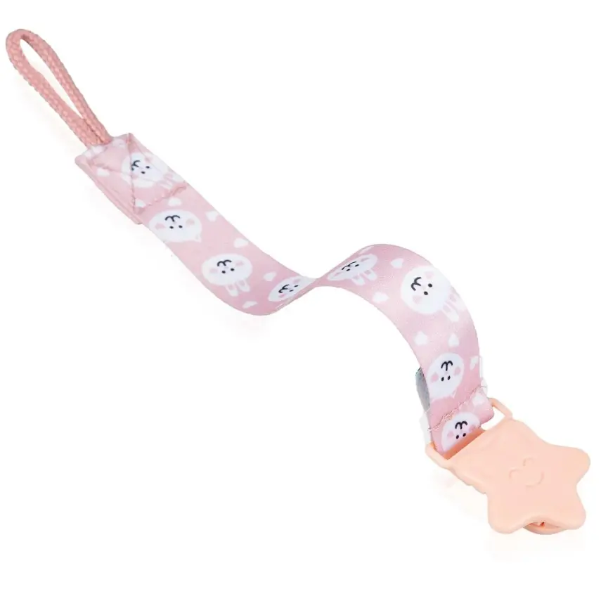 Babyjem Emzik Tutacağı Desenli Pembe Ayıcık - 7