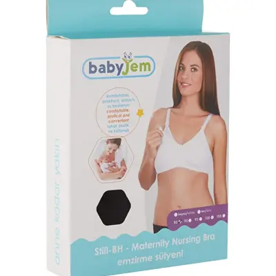Babyjem Emzirme Sütyeni 95 Beden Siyah (1)