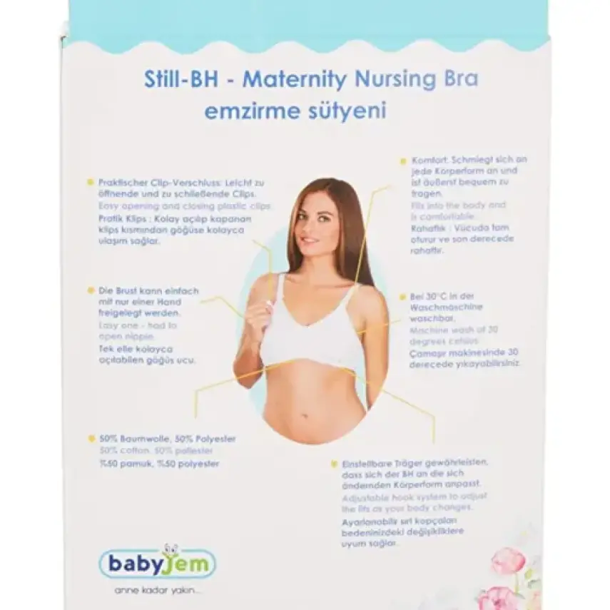 Babyjem Emzirme Sütyeni 95 Beden Ten - 1