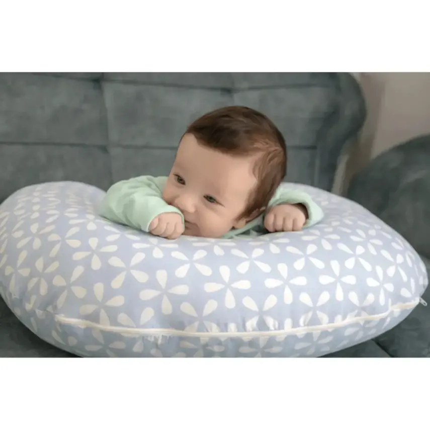 Babyjem Emzirme ve Destek Minderi Mavi Yonca - 4