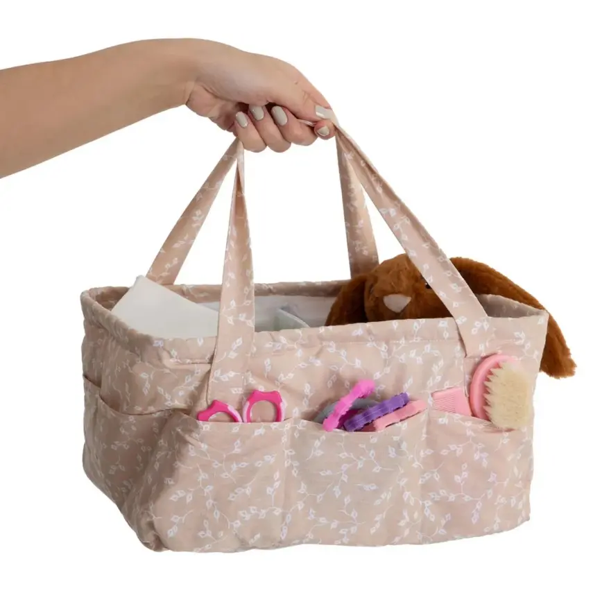 Babyjem Katlamalı Anne ve Bebek Organizer Somon Çiçek - 5