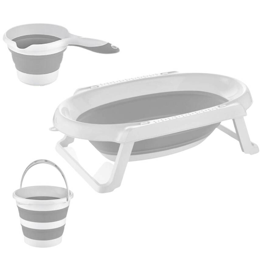 Babyjem Katlanabilen Banyo Seti Gri - 1