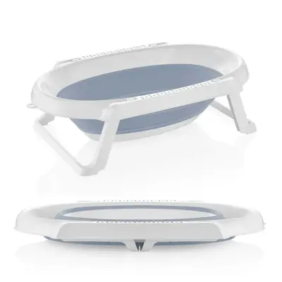 Babyjem Katlanabilen Bebek Banyo Küveti Mavi - 2