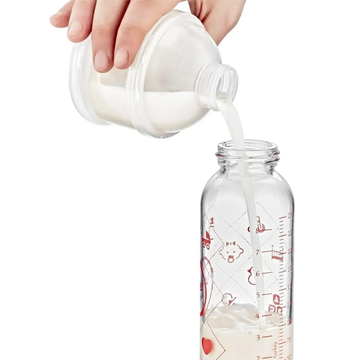 Babyjem Katlı Toz Mama Saklama Kabı Pembe