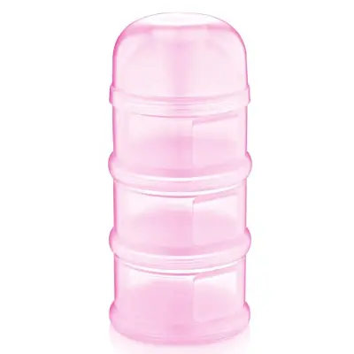 Babyjem Katlı Toz Mama Saklama Kabı Pembe - 1