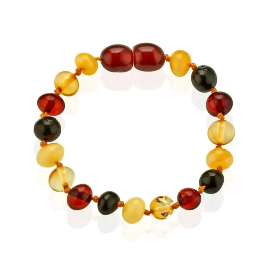 Babyjem Kehribar Bebek Bilekliği Multicolor - 1