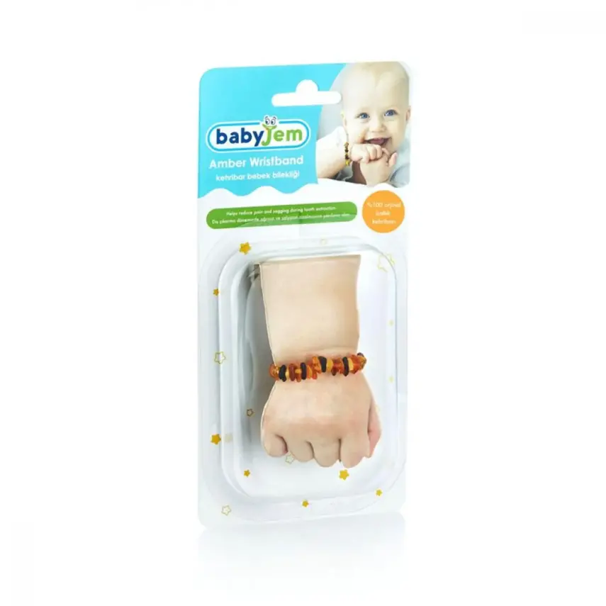 Babyjem Kehribar Bebek Bilekliği Renkli - 2