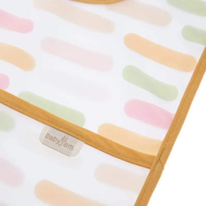Babyjem Leke Tutmaz Önlük Pastel Şeritler - 5