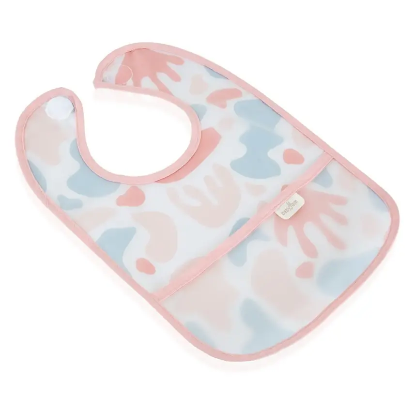 Babyjem Leke Tutmaz Önlük Pembe Puzzle - 5