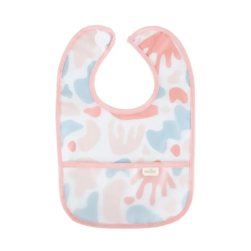 Babyjem Leke Tutmaz Önlük Pembe Puzzle - 1