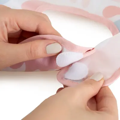 Babyjem Leke Tutmaz Önlük Pembe Puzzle - 7