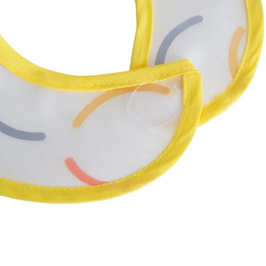 Babyjem Leke Tutmaz Önlük Sarı Gülen Yüz - 6