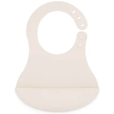 Babyjem Mini Silikon Önlük Ekru 