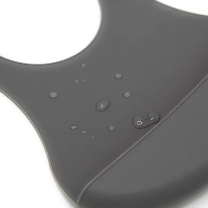 Babyjem Mini Silikon Önlük Gri - 3