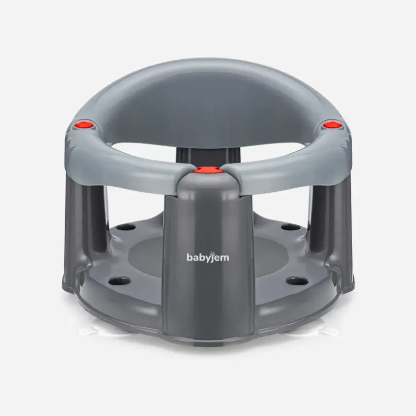 Babyjem Önden Açılır Bebek Banyo&Mama Oturağı Gri - 2