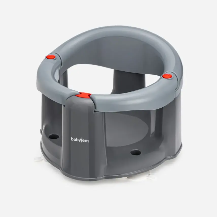 Babyjem Önden Açılır Bebek Banyo&Mama Oturağı Gri - 11