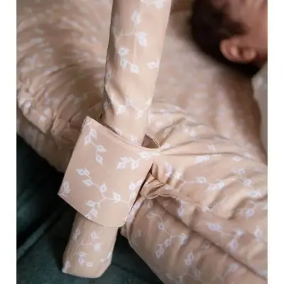 Babyjem Oyuncaklı Anne Baba Yanı Yatağı Somon Çiçek - 3