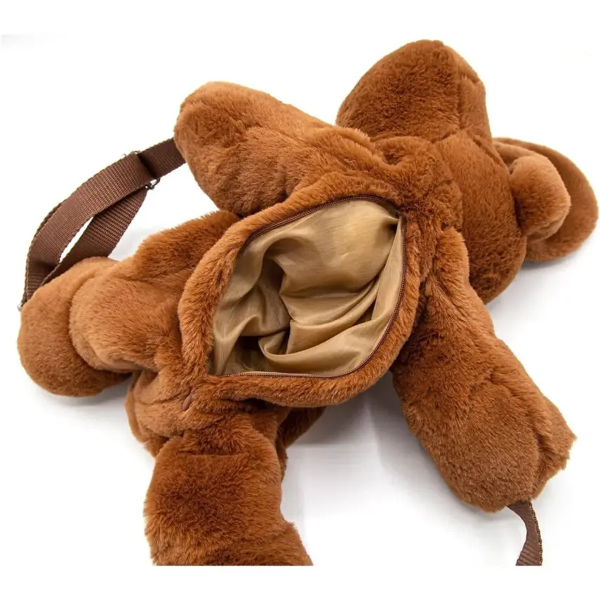 Babyjem Peluş Çanta Köpek Kahverengi - 4