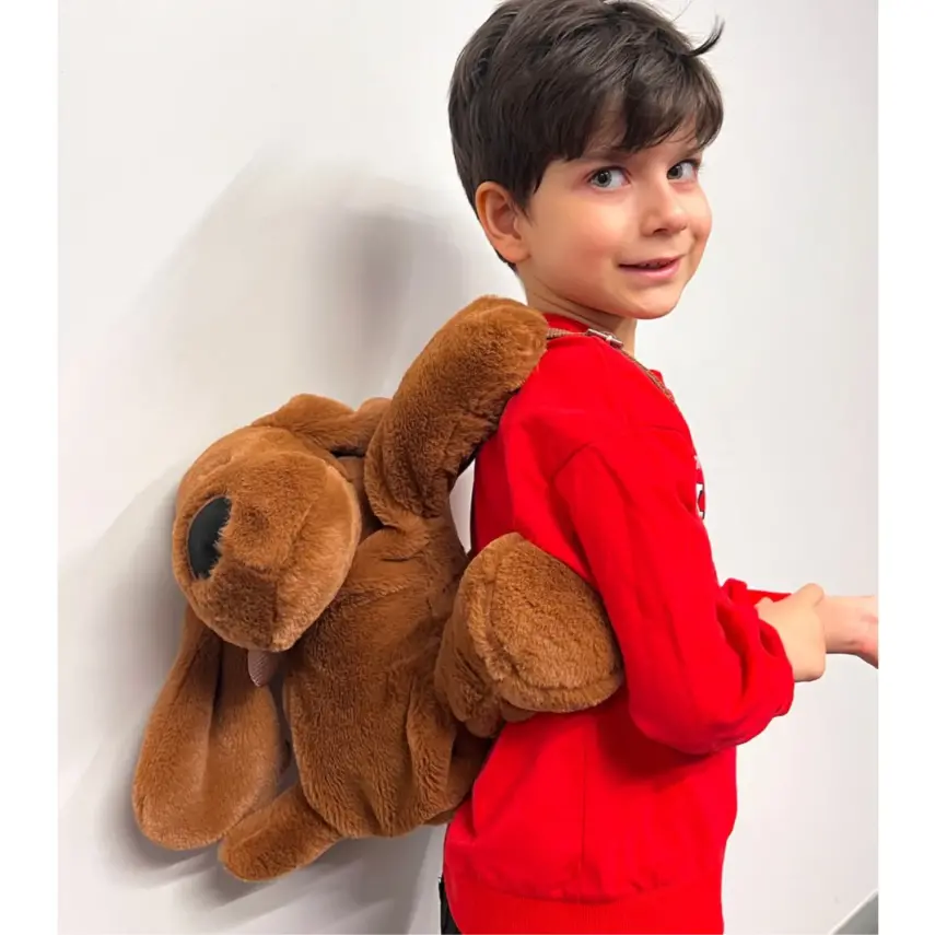 Babyjem Peluş Çanta Köpek Kahverengi - 1