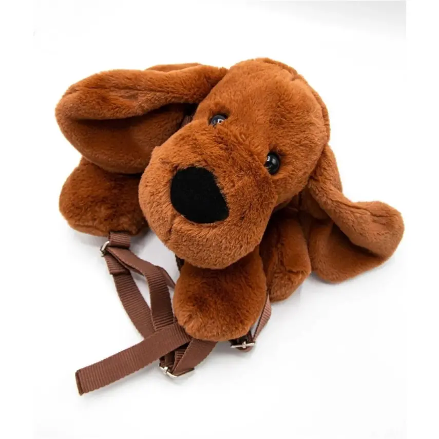 Babyjem Peluş Çanta Köpek Kahverengi - 5