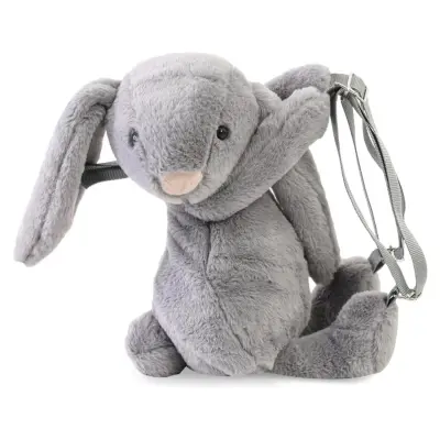 Babyjem Peluş Çanta Tavşan Gri (1)