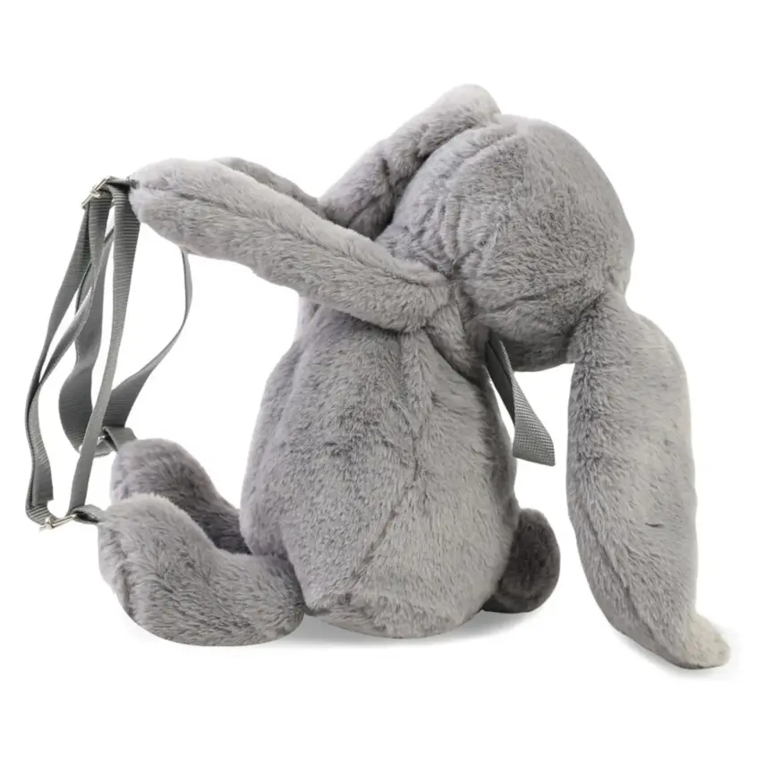 Babyjem Peluş Çanta Tavşan Gri - 4