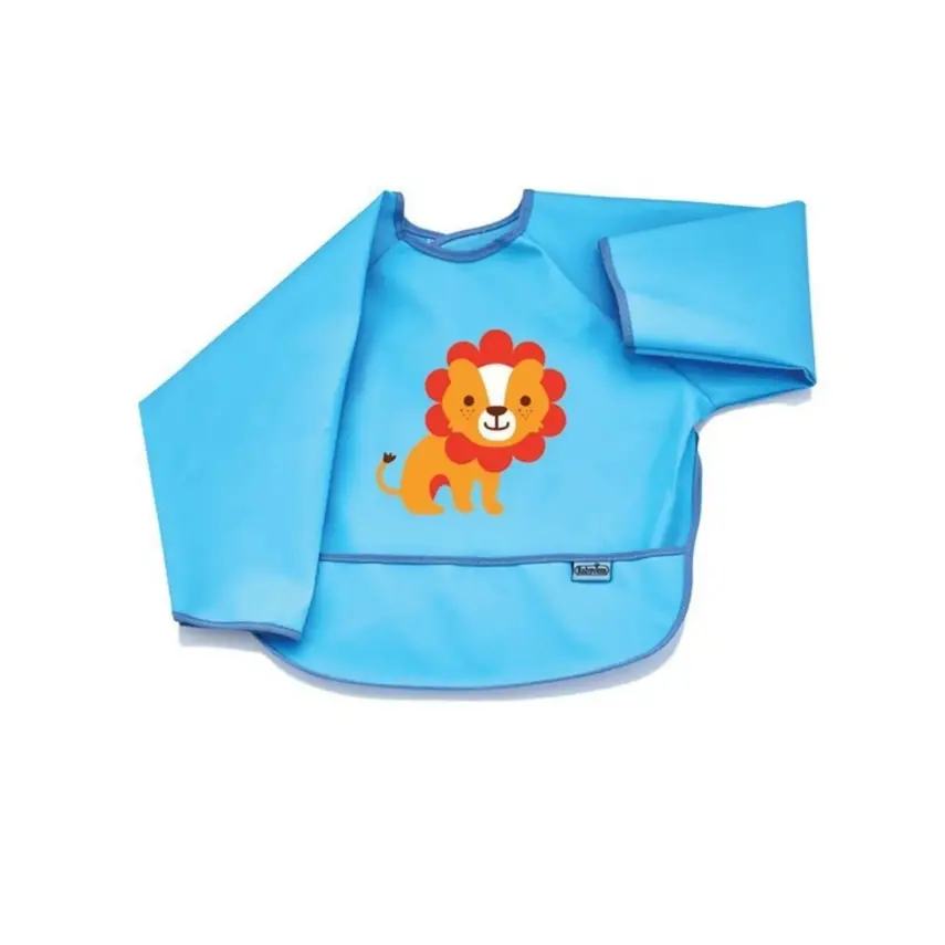 Babyjem Poli Muşamba Kollu Önlük Mavi - 1