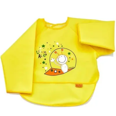 Babyjem Poli Muşamba Kollu Önlük Sarı - 2